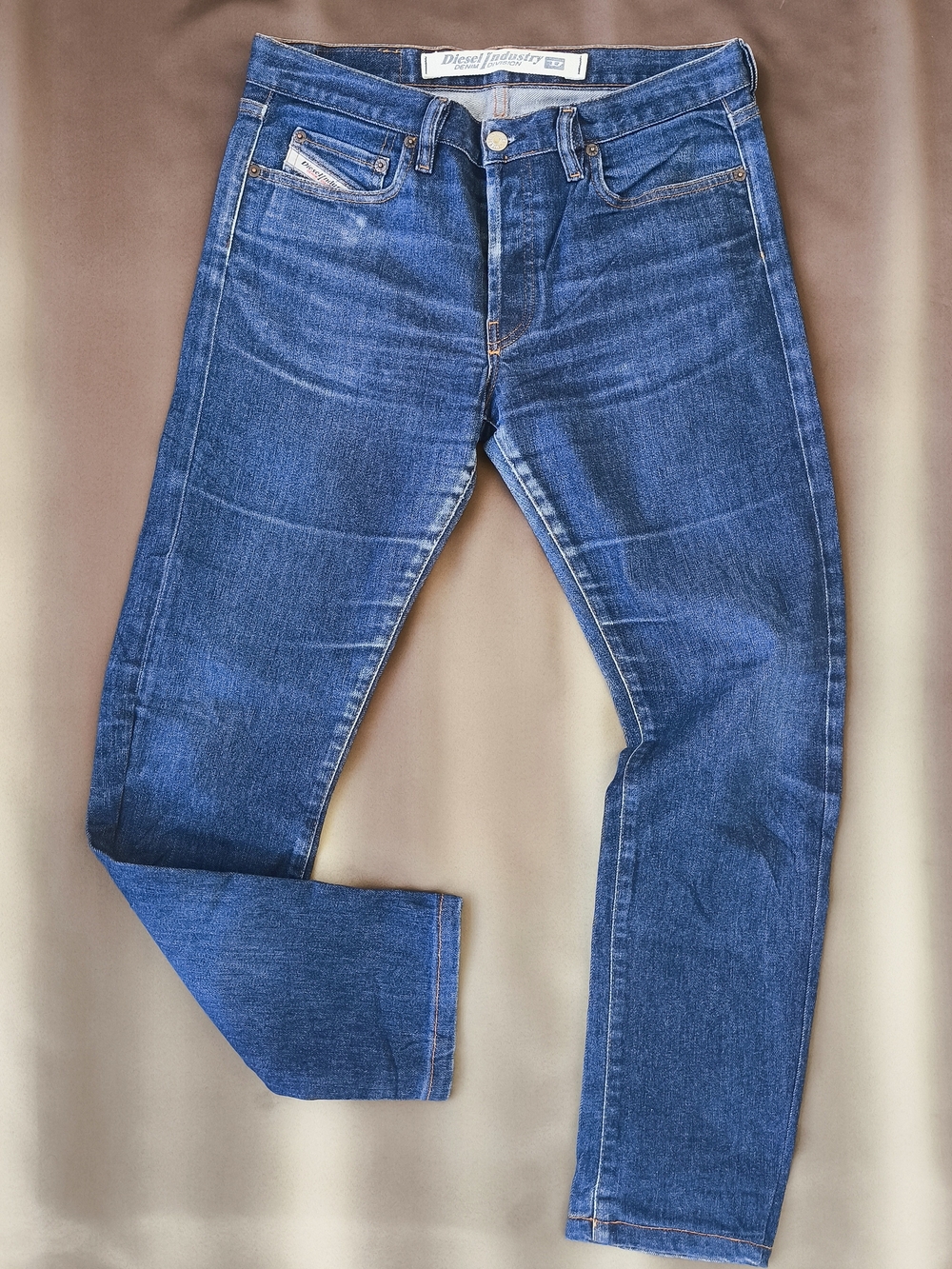 Diesel Italy Made Straight Fit Fade Button Fly Blue Men's Jeans 31 " Waist